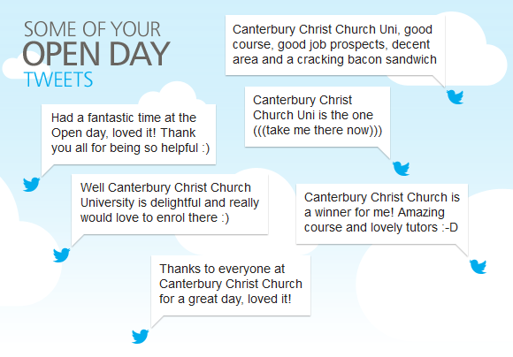 Open day tweets