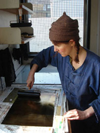 Artist screen printing