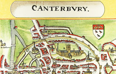 Map of Canterbury