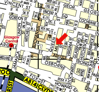 Glasgow map