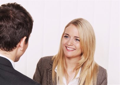 Two People talking