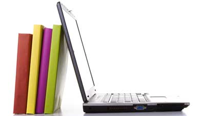 Picture of Laptop and study books