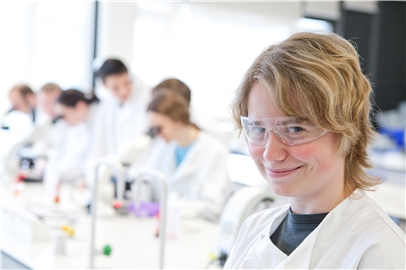 Students in lab