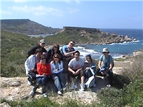 Geography students in Malta