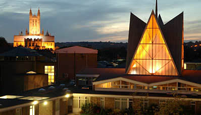 North Holmes Campus, Canterbury at night