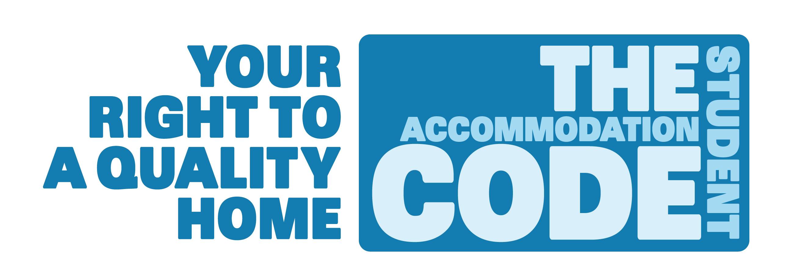 Logo showing the Universities UK Code of Practice (UKKCOP) 'The student accommodation code accreditation'.