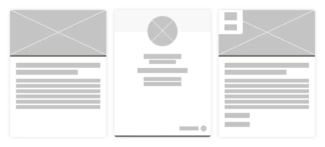 An example of a Card row