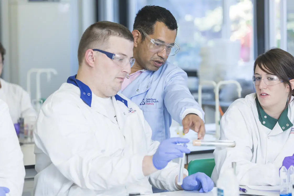 Students studying Chemical Engineering at Canterbury Christ Church University