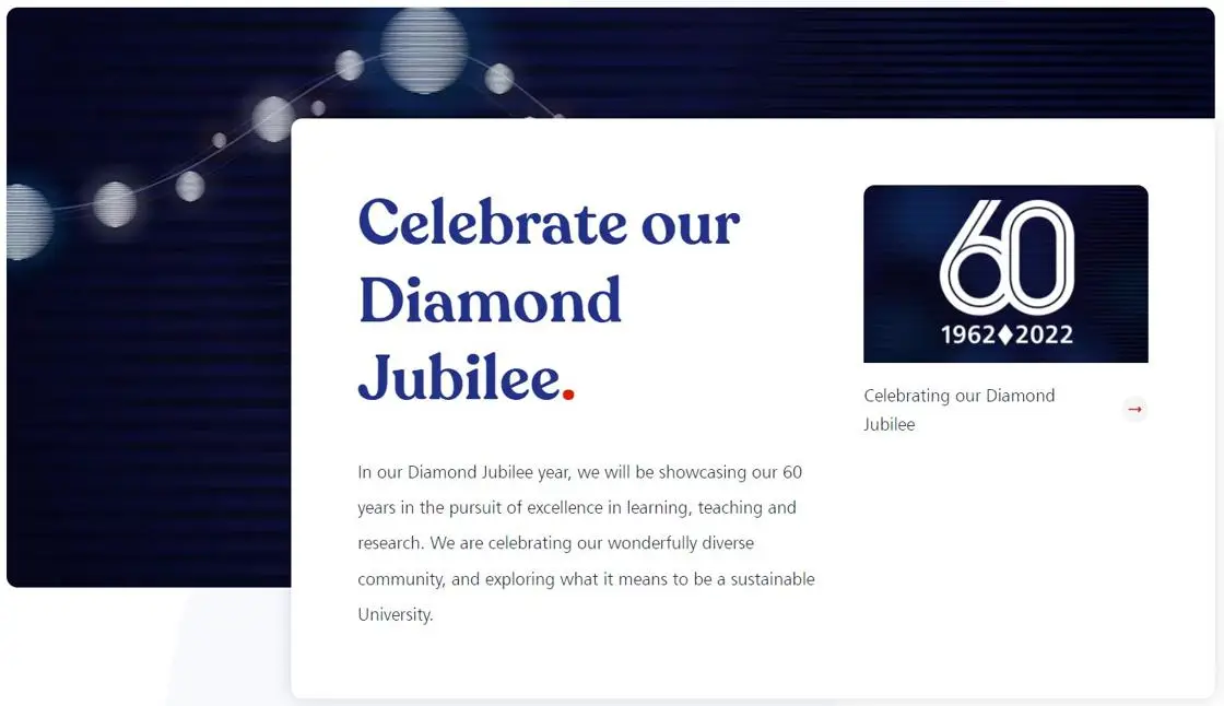 A feature overlay on the live website