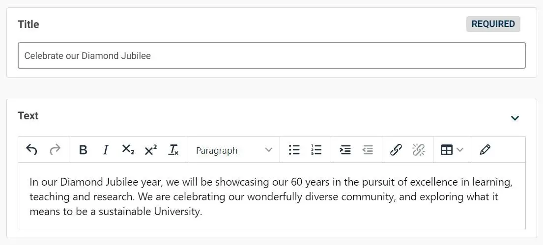 Feature overlay text.