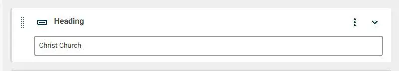 The Heading component in Contensis