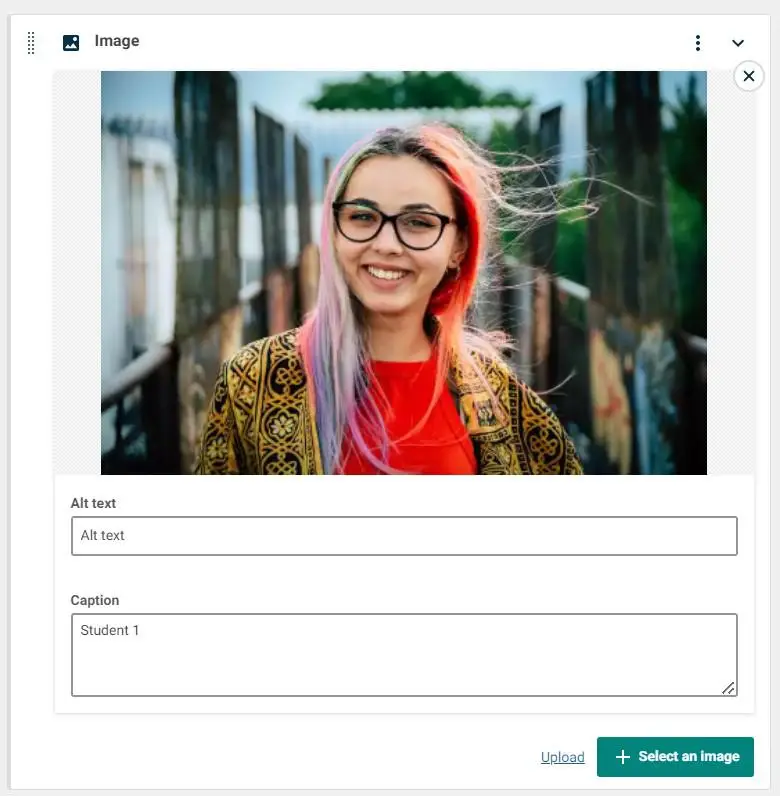 Image component in Contensis