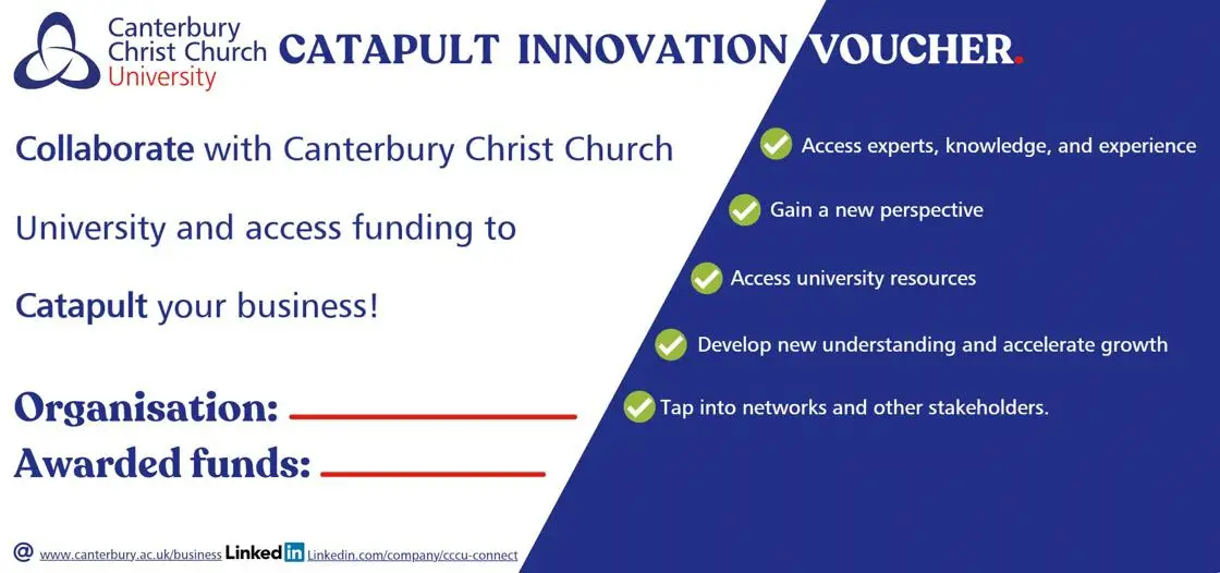 Catapult Innovation Voucher Scheme Canterbury Christ Church University