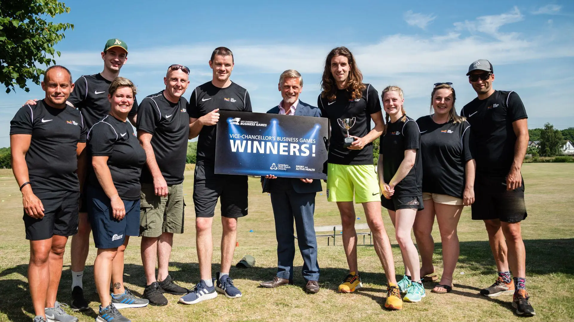 The Sports Trust won the trophy at the first VC's Business Games