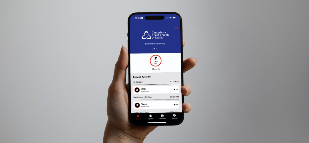Picture of Moves app on smartphone