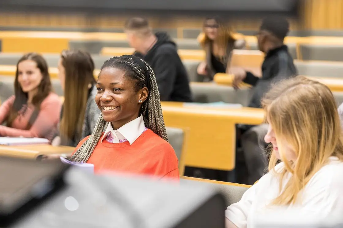 Students at a lecture