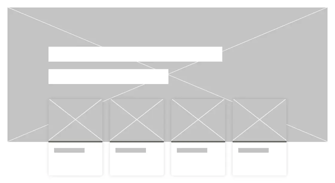 Feature Banner Links wireframes