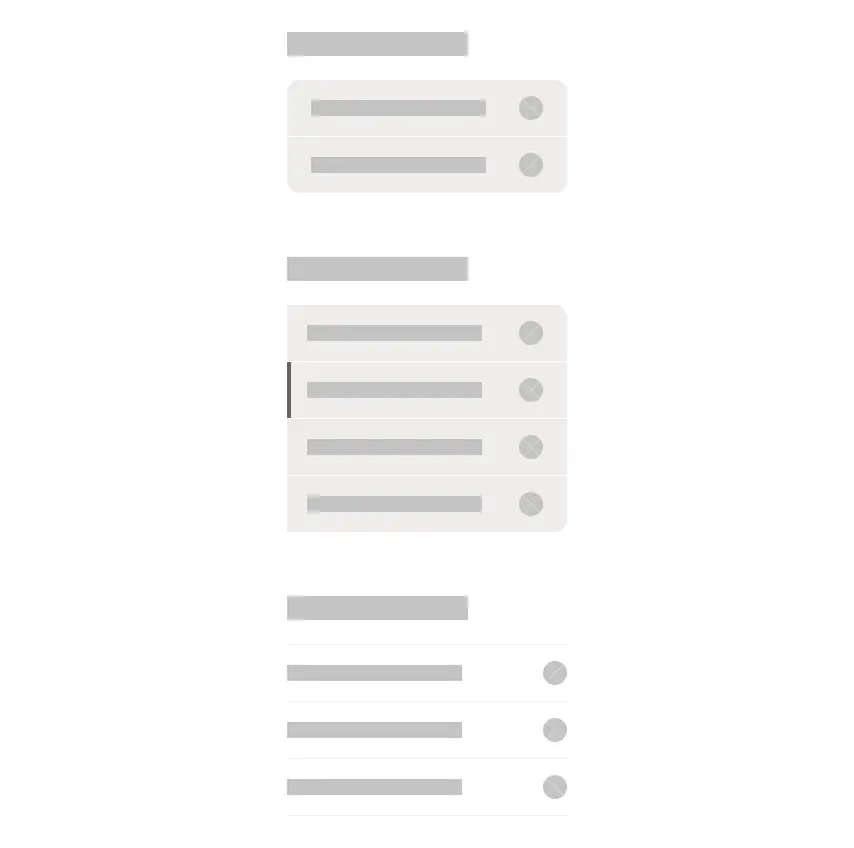 Headings and right hand links wireframe