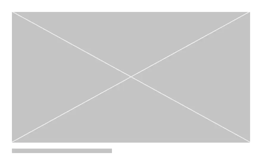 Low fidelity wireframe of an image with a caption