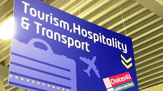 Tourism, Hospitality and Transport sign