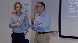 Left to right: Eur Ing Gerald Stock and Dr Simon Moores