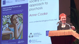 Anne Cooke launched 'Understanding Psychosis and Schizophrenia' in New York